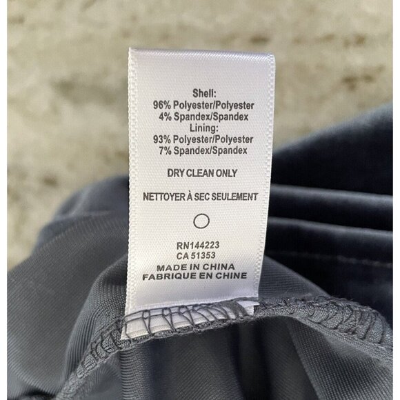 Bishop + Young NWT Hayden Velvet Dress Womens Sz L Blue Shift Knee Length Retro - Picture 8 of 14